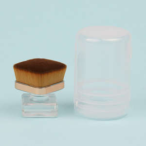 Pinceau de maquillage plat pour fond de teint et anticernes, qualité supérieure, portable, pour une application sans couture, outils de beauté de haute qualité - Product Image 1