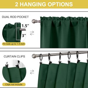 <span class=keywords><strong>Rideau</strong></span> court occultant thermique isolant pour petite fenêtre, à passe-tringle, pour salle de bain et chambre, 30" L x 30" L, 1 pièce - Product Image 4