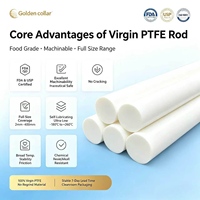 Barre carrée et ronde en PTFE vierge à 100 %, diamètre 5 mm-300 mm, tige usinable pour usinage CNC, joint d'étanchéité, isolation