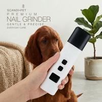 Lime à ongles électrique pour animaux de compagnie en gros, 40 dB, rechargeable par USB, 2 vitesses, LED, pour chiens, chats, bouledogues français, chiots Golden, seniors, MOQ 10