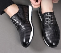 Chaussures habillées décontractées en cuir véritable pour hommes, à lacets, rehaussantes, avec semelle intérieure souple pour l'hiver, style professionnel, mariages, bureau