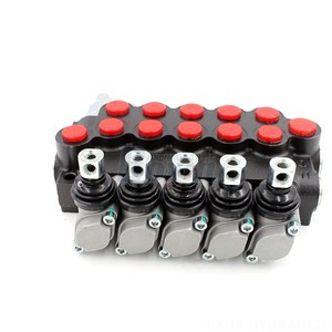 วาล์วไฮดรอลิกแบบหลายทาง P40 U34 U78 แบบแมนนวล 40 ลิตร/นาที 5 พอร์ต SAE8 วาล์วควบคุมทิศทาง 6 ทาง - Product Image 5