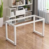 Pieds de table/bureau carrés en acier épaissi sur mesure, support métallique avec usinage CNC, certifié CE, fabriqué en Chine