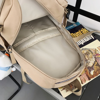 Sac à dos de voyage classique, durable, imperméable, couleur unie, grande capacité, sac à dos personnalisé pour le lycée