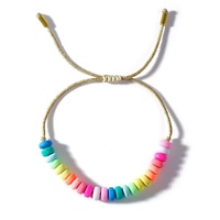 Bracelets en perles de céramique de couleur bonbon, style bohème géométrique, bijoux de mode pour femmes, mignons, pour l'été, mariage, fête, amitié