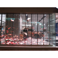 Écran de visualisation mené transparent polychrome d'intérieur de P3.91 3.91Mm pour la vitrine de magasin