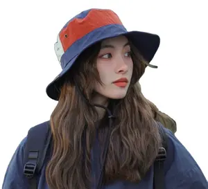 Японская Мода Летний солнцезащитный крем для улицы быстросохнущая Складная портативная Водонепроницаемая легкая рыболовная шляпа с веревкой