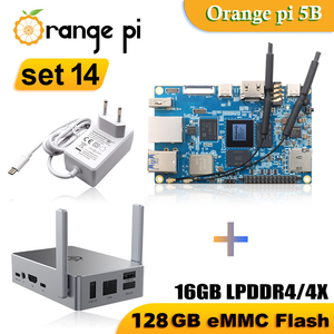 Oranje <span class=keywords><strong>Pi</strong></span> 5b Rockchip Rk 3588S 16Gb Ram 128Gb Emmc Development Board Pcie Ssd Expansion Wifi6 Bt5.0 Ondersteuning Ubuntu Debian - Product Image 3