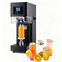 Canettes en aluminium PET pour boissons, boîtes de conserve automatiques pour jus de fruits et boissons, machine à sceller les conserves