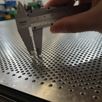 Tôle perforée en acier inoxydable de haute précision pour filtration et tamisage, tôle perforée à trous ronds