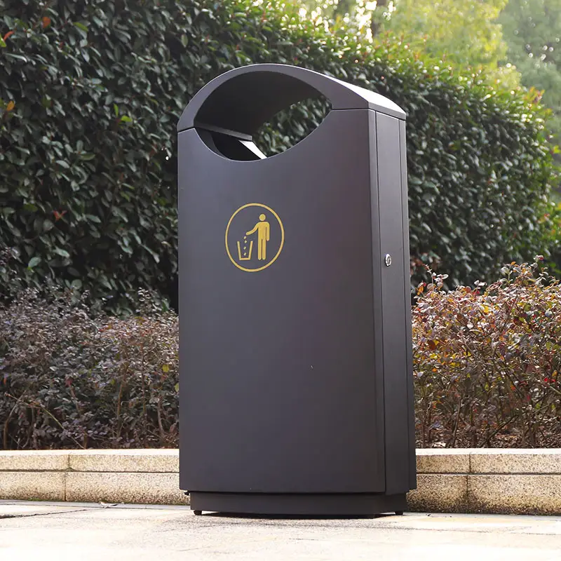 Outdoor strada di riciclaggio di rifiuti di metallo bidone della spazzatura cestino bidone dei rifiuti bidoni della spazzatura per la vendita