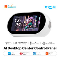 Panneau de contrôle intelligent Glomarket 5 pouces Tuya WiFi, passerelle Zigbee Mesh, interphone vocal IR Alexa, écran tactile, vente en gros OEM