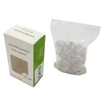 Connecteurs RJ45 UTP 8P8C Cat6 de qualité supérieure, emballés dans une boîte exquise |   100 contacts plaqués or, fiches Ethernet de haute qualité