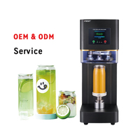 Machine de scellage automatique des boîtes de conserve, machine de scellage des boîtes de conserve en plastique commerciale pour les magasins de thé au lait