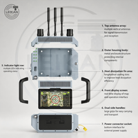 Système de détection de sécurité UAV portable tout-en-un avec portée de détection de 1 km, analyse vidéo RF triple mode, protection 10,1 pouces