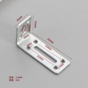 Support d'étagère triangulaire en acier épaissi réglable à 90 degrés pour armoires métalliques et en plastique, noir et blanc, moderne - Product Image 2