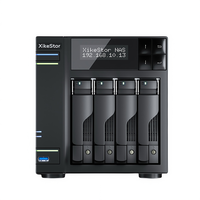 Nouveau Mini PC NAS 4 Baies 4*SSD NVMe M.2 Intel N100 Quad Core 8 Go DDR5 Double LAN 2.5GbE Serveur de Stockage Disque Dur SATA