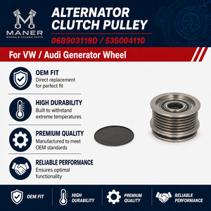 พูลเลย์คลัตช์ไดชาร์จ MANER รุ่น 06B903119D 535004110 สำหรับรถยนต์ Audi A3 A4 TT VW Golf GTI Jetta Passat Tiguan EOS Beetle - Product Image 4