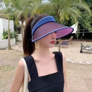 Chapeau de soleil pour femme à visière large, changeant de couleur, protection UV, respirant, style coréen, pour l'extérieur - Product Image 2