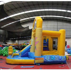 Castillo de salto combinado de Casa de rebote inflable de <span class=keywords><strong>Bob</strong></span> <span class=keywords><strong>esponja</strong></span> comercial con tobogán y trampolín de piscina castillo <span class=keywords><strong>hinchable</strong></span> para niños - Product Image 4