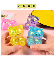 Cadeaux Kawaii pour enfants, mini ours mignons, animaux en peluche amusants, jouets à presser, jouets sensoriels pour enfants