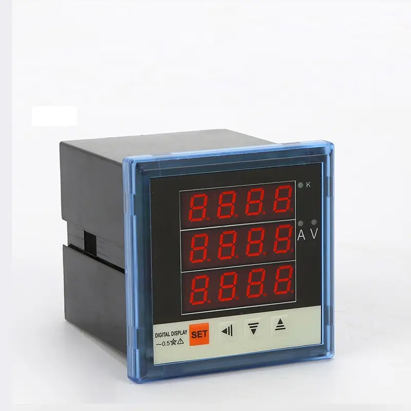 جهاز قياس الجهد الكهربائي 1000v 3 المرحلة مقياس التيار الكهربائي الفولتميتر متر الرقمية عداد لوحة 3 المرحلة الجهد مؤشر
