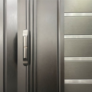 Puerta <span class=keywords><strong>Principal</strong></span> <span class=keywords><strong>de</strong></span> Acero Inoxidable <span class=keywords><strong>de</strong></span> Seguridad Antirrobo para Villa Residencial, <span class=keywords><strong>Diseño</strong></span> Personalizado para Casa - Product Image 6