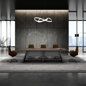 Modern Multifunction E1 MDF Large Conference <b>Table</b> <b>Office</b> Furniture for Schools Hospitals Workshops Supplied Panel Meeting <b>Table</b> - Product Image 2