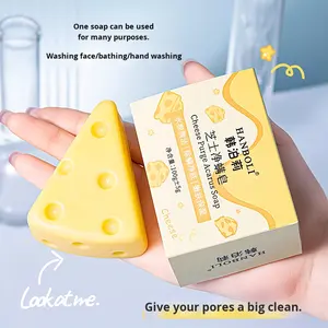 メンズハーバルフェイスソープチーズ石鹸ダニ除去洗浄用ソリッドバーソープ - Product Image 4