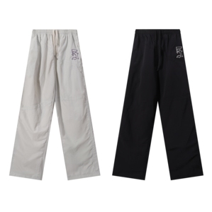 Conjunto Deportivo de 2 Piezas para Otoño, Chaqueta Cortavientos con Capucha y Bloques de Color, Pantalones Anchos con Bordado de Letras, Antiarrugas, Unisex - Product Image 6