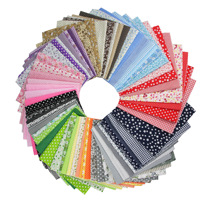 Lot de 7 pièces de tissu en coton biologique pré-coupées de 25 cm (10 x 10 pouces) à motifs multicolores pour quilting, kits de pré-découpes tissées