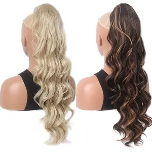 Low Price I-tip Get Glamorous With Curly Blonde Extensions Hair Ponytail