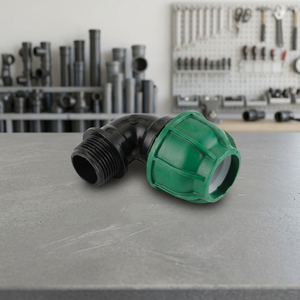 Codo de Tubería de Rosca Hembra Verde de Alta Presión, Liso, de 4 Pulgadas, PP PE HDPE, Resistente a la Corrosión y a los Químicos - Product Image 2