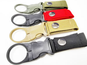 คลิปหนีบขวดน้ำแบบสายรัดพร้อมห่วงเกี่ยว สำหรับกิจกรรมกลางแจ้ง ทำจากไนลอน EDC ใช้สำหรับปีนเขา คล้องเข็มขัด กระเป๋าเป้ แคมป์ปิ้ง - Product Image 3