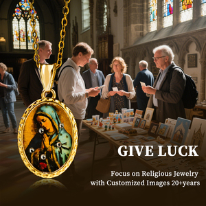 Caja <span class=keywords><strong>de</strong></span> Pintura para Tarjetas GIVELUCK Mira con Incrustaciones <span class=keywords><strong>de</strong></span> Diamantes Ovalados en Cobre Blanco y Latón, Estilo Cristiano, Dorado Tang y Blanco - Product Image 5