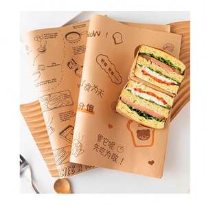 กระดาษห่ออาหารเคลือบแว็กซ์คุณภาพสูง สีสันสดใส ขนาด 30 ซม. เกรดสำหรับอาหาร ย่อยสลายได้ พร้อมโลโก้สำหรับอาหาร - Product Image 6