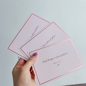 Luxury Custom Logo Gravure Printing Business <b>Card</b> Jewelry Display <b>Cards</b> <b>Thank</b> <b>You</b> <b>Card</b> for Small Cardboard Corrugated Board - Product Image 6