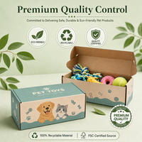 Individuell Bedruckte Umweltfreundliche Wellpappe Haustierzubehör Verpackungsbox Recycelbare Faltbare Versandbox für Haustierspielzeug