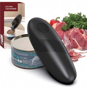 Automatic Plastic Can Opener All Sizes Smooth Edge Magnetic Design Hands-Free Kitchen Gadget Food Safety AA <b>Battery</b> Operated - Product Image 1