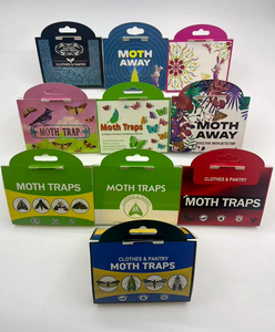 Pièges à mites de garde-manger avec phéromones, piège collant pour mites des vêtements, non toxique, sûr pour la maison <span class=keywords><strong>et</strong></span> la cuisine - Product Image 2