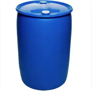 Preço por atacado Barril de plástico HDPE 200l, tambor de plástico azul aberto para combustível, tanque de plástico HDPE pesado de 55 galões, atacado