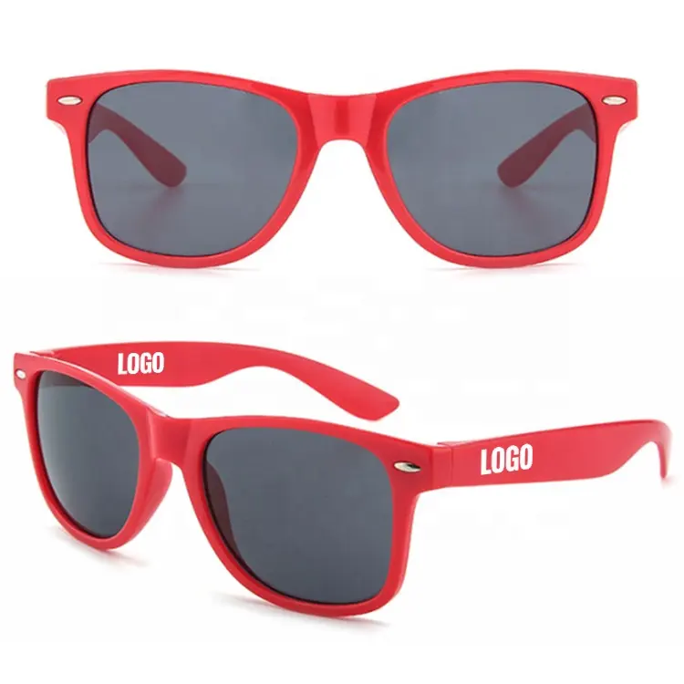 2023 New Wholesale Custom Logo Günstige Werbe geschenke Sonnenbrillen galvani siert Sonnenbrille Metall Farb rahmen Hersteller