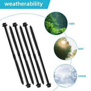 New 20 Pcs Long Timber <strong>Screws</strong> for Outdoor <strong>Wood</strong> Frame Construction &amp; Decking 6.7x150mm - Product Image 3