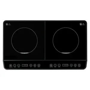 Низкая цена черный цвет электрическая 2 горелки индукционная плита для дома