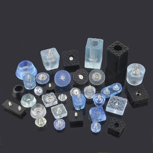 OEM/ODM Patins ronds en caoutchouc transparent antidérapant avec vis en acier inoxydable pour meubles, chaises, armoires, appareils électroniques - Product Image 4