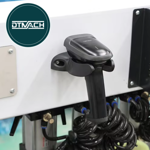 Máquina perforadora inteligente PLC de cuatro cabezales para agujeros laterales con pistola de escaneo de códigos para perforación de manijas invisibles y bisagras en muebles de gabinete - Product Image 2