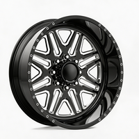 Rines Forjados Personalizados para Camioneta, Diseño Cóncavo Profundo, Pulidos, 22X10 26X12 30X16 24X14, con 8X170 8X180 6X135 para Ford F150 F250