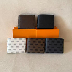 Nuovo Portafoglio da <span class=keywords><strong>Uomo</strong></span> Bifold con Stampa a Quadri, 100% <span class=keywords><strong>Pelle</strong></span> Bovina, Design di Lusso, <span class=keywords><strong>Porta</strong></span> <span class=keywords><strong>Carte</strong></span> di Credito in Vera <span class=keywords><strong>Pelle</strong></span> Testurizzata - Product Image 1