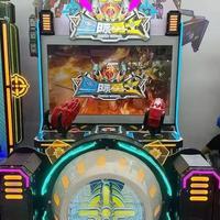 Machine de jeu de tir d'arcade à monnayeur avec lumières LED, simulateur interactif d'intérieur pour centre de jeux