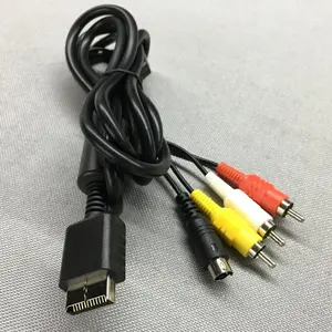 Bestseller 1.8M AV Audio Video S-Video Kabel Komponente Adapter Anschluss kabel Für PS2 S-AV AV-Kabel